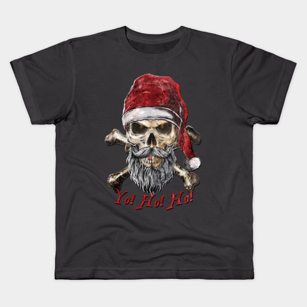 The Christmas Pirate - Yo Ho Ho Kids T-Shirt by The Blue Box